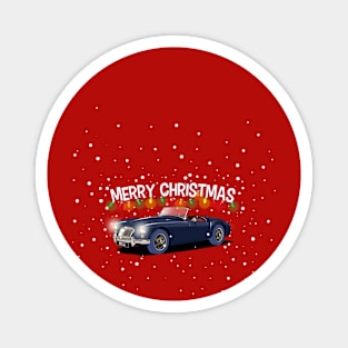 Classic MG MGA Roadster Christmas Magnet